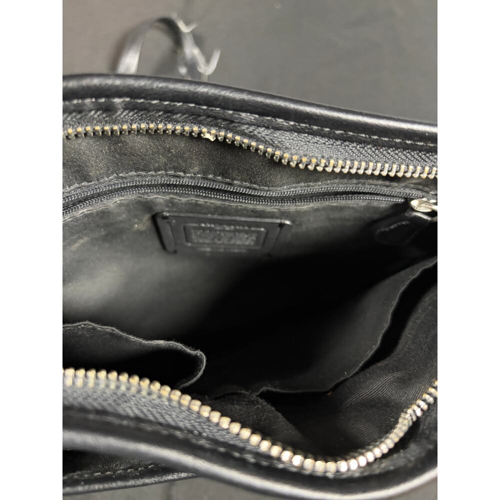 Coach Signature File Leather Crossbody Bag – Black/Gray | Authentic - Picture 3 of 9